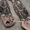 il_fullxfull.8102481536_nl81.jpg Spyderco PM2 - Grim Reaper - Relief Laser Engraved - Copper Knife Scales - Aged - EDC Gear - Knife & Hardware Optional