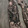 il_fullxfull.8102580714_oz33.jpg Spyderco PM2 - Grim Reaper - Relief Laser Engraved - Copper Knife Scales - Aged - EDC Gear - Knife & Hardware Optional