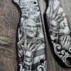 il_fullxfull.8109950888_c0m9.jpg Spyderco PM3 Freddy Krueger Custom Engraved Black Aluminum Scales | Welcome to Prime Time, B*tch! | Horror EDC | One-of-a-Kind PM3 Scales