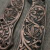 il_fullxfull.8150289469_nrt1.jpg Spyderco PM2 - Cannabis Mushroom Scroll - Relief Laser Engraved - Copper Knife Scales - Aged - EDC Gear - Knife & Hardware Optional