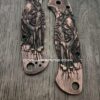 il_fullxfull.8150391857_m4oy.jpg Spyderco PM2 - Grim Reaper - Relief Laser Engraved - Copper Knife Scales - Aged - EDC Gear - Knife & Hardware Optional