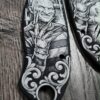 il_fullxfull.8157857109_nqk9.jpg Spyderco PM3 Freddy Krueger Custom Engraved Black Aluminum Scales | Welcome to Prime Time, B*tch! | Horror EDC | One-of-a-Kind PM3 Scales