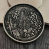Constantine Inspired Brass Challenge Coin | 50mm Collector Coin | Heaven vs Hell Coin | Supernatural Gothic Coin | Exorcist EDC Collectible