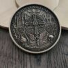Constantine Inspired Brass Challenge Coin | 50mm Collector Coin | Heaven vs Hell Coin | Supernatural Gothic Coin | Exorcist EDC Collectible