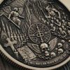 Constantine Inspired Brass Challenge Coin | 50mm Collector Coin | Heaven vs Hell Coin | Supernatural Gothic Coin | Exorcist EDC Collectible