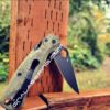 Topographic Map - Spyderco PM2 Lotus - Laser Engraved OD Green G-10 Knife Scales - Flytanium Gear - Knife & Hardware Optional