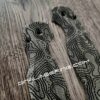 NEW Topographic - Spyderco PM2 Lotus - Engraved Black Canvas Micarta Knife Scales - Flytanium Gear - Knife & Hardware Optional