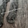 NEW Topographic - Spyderco PM2 Lotus - Engraved Black Canvas Micarta Knife Scales - Flytanium Gear - Knife & Hardware Optional