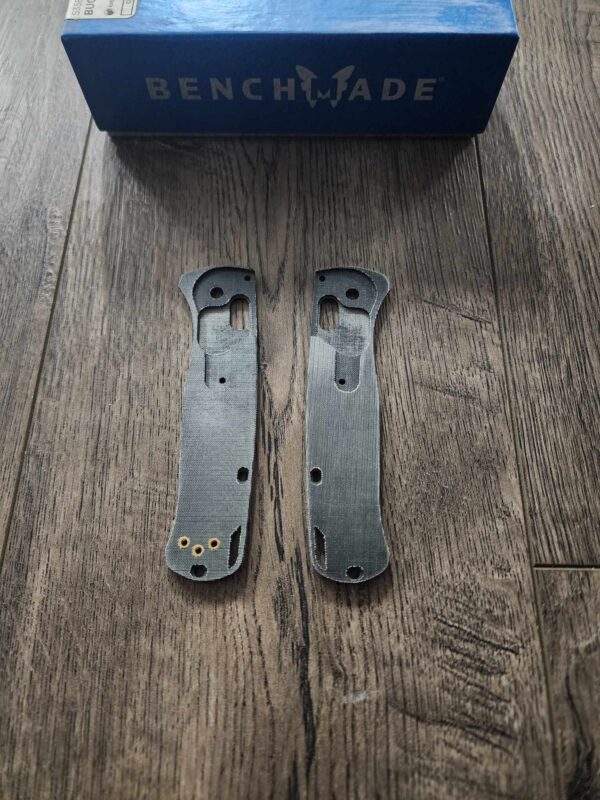 Crossfade Micarta Scales for Benchmade Bugout Knife Black Linen Micarta - Flytanium gear