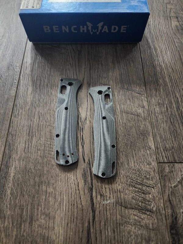 Crossfade Micarta Scales for Benchmade Bugout Knife Black Linen Micarta - Flytanium gear