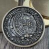 Chaves Knives Inspired Brass Challenge Coin | 50mm Collector Coin | Only the Worthy Hold the Key | 3D Engraved EDC Collectible