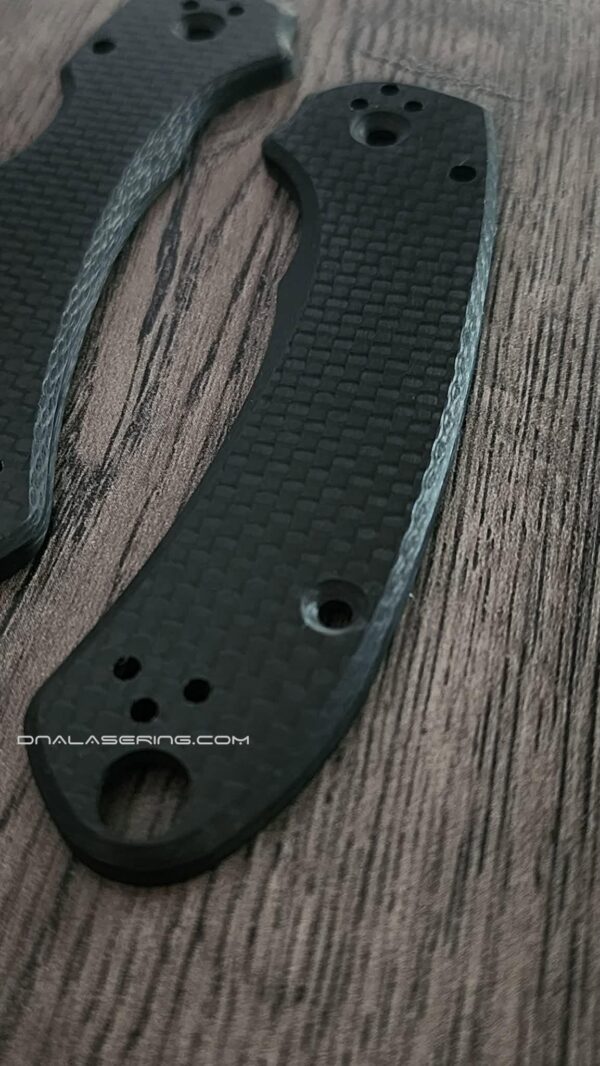 PM3 SKINNY - Basketweave Carbon Fiber Scales for Spyderco Paramilitary 3 - EDC Gear - Para 3