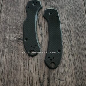 PM3 SKINNY - Basketweave Carbon Fiber Scales for Spyderco Paramilitary 3 - EDC Gear - Para 3