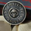 Chaves Knives Inspired Brass Challenge Coin | 50mm Collector Coin | Only the Worthy Hold the Key | 3D Engraved EDC Collectible