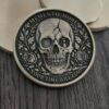 il_fullxfull.8257245481_og2i.jpg Memento Mori Solid Brass 50mm Challenge Coin | "The Final Judgment" | 3D Relief Engraved | EDC Collector Coin
