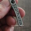 Chris Reeve "CRF" Model 1 Flat Top Clip - Custom Scroll - Laser Engraved Titanium - LynchNW Deep Carry Pocket Knife Clip - Made In USA