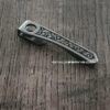Chris Reeve "CRF" Model 1 Flat Top Clip - Custom Scroll - Laser Engraved Titanium - LynchNW Deep Carry Pocket Knife Clip - Made In USA