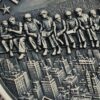 Itonworkers Solid Brass Challenge Coin | Horror Movie Inspired Halloween Collectible | 3D Relief Engraved Collector Coin