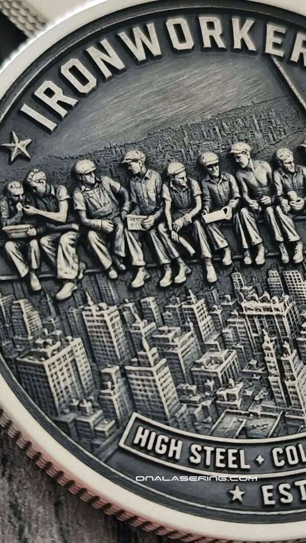 Itonworkers Solid Brass Challenge Coin | Horror Movie Inspired Halloween Collectible | 3D Relief Engraved Collector Coin