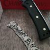 Chaves Redencion 229 Framelock Mag Tanto – Black PVD M390 – Custom Japanese Oni, Skull & Wave Engraving