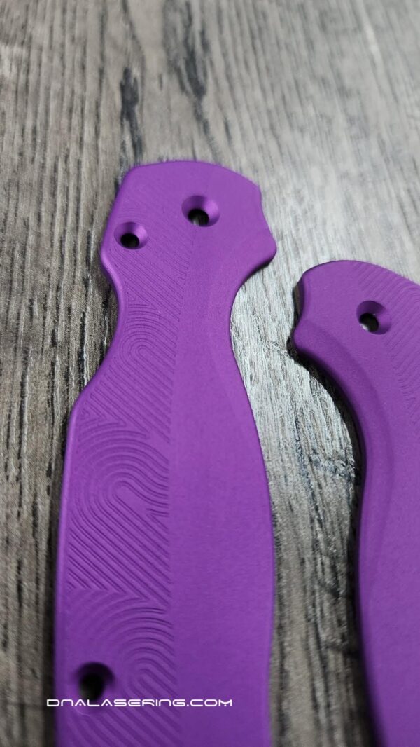 il_fullxfull.8293754102_98wu.jpg Loop Scales - Aluminum - Spyderco Para 2 - Nebula Purple PM2 - EDC - Flytanium Gear