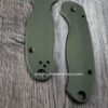 Loop Scales - Aluminum - Spyderco Para 3 - Olive Drab Green - PM3 EDC Scales - Flytanium Gear
