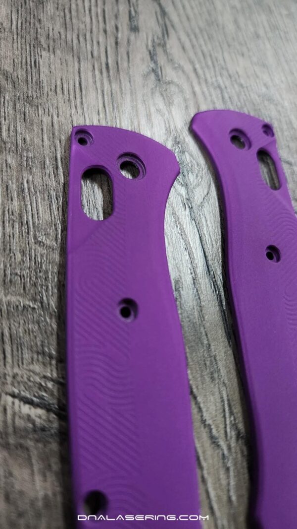 Loop Scales - Aluminum - Benchmade Bugout 535 - Nebula Purple - EDC - Flytanium Gear