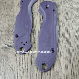 PM3 Lotus Scales - Deep Purple G-10 Spyderco Para 3 Scales - EDC - Flytanium Gear