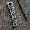 Chris Reeve "CRF" Model 1 Flat Top Clip - Custom Scroll - Laser Engraved Titanium - LynchNW Deep Carry Pocket Knife Clip - Made In USA