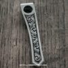 Chris Reeve "CRF" Model 1 Flat Top Clip - Custom Scroll - Laser Engraved Titanium - LynchNW Deep Carry Pocket Knife Clip - Made In USA
