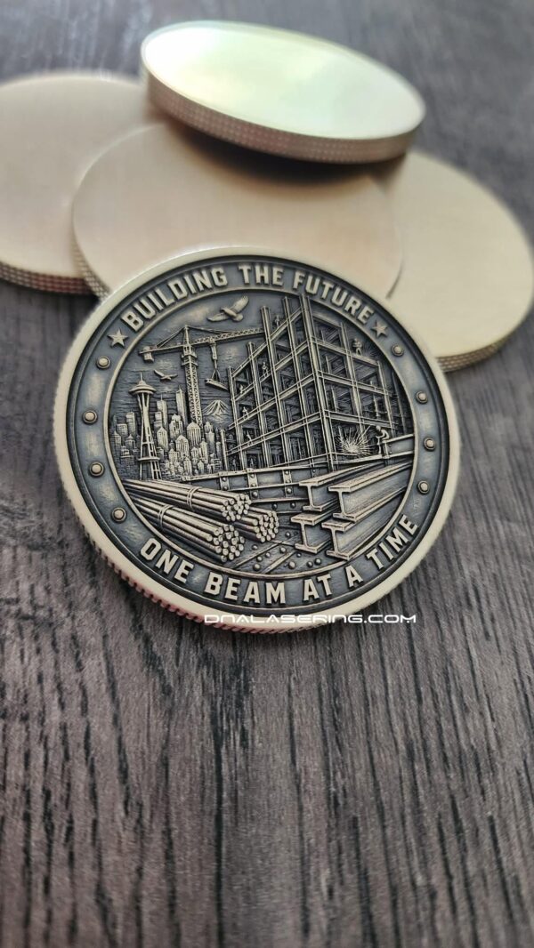 Itonworkers Solid Brass Challenge Coin | Horror Movie Inspired Halloween Collectible | 3D Relief Engraved Collector Coin