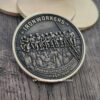 Itonworkers Solid Brass Challenge Coin | Horror Movie Inspired Halloween Collectible | 3D Relief Engraved Collector Coin