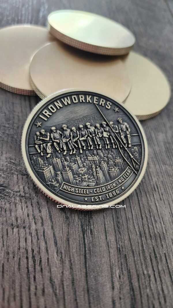 Itonworkers Solid Brass Challenge Coin | Horror Movie Inspired Halloween Collectible | 3D Relief Engraved Collector Coin