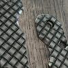 Spyderco Smock Large Pivot - Basketweave Laser Engraved Titanium Scales - EDC Gear - Scales ONLY