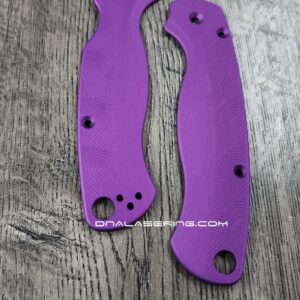 Loop Scales - Aluminum - Spyderco Para 2 - Nebula Purple PM2 - EDC - Flytanium Gear