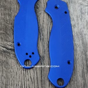 Loop Scales - Aluminum - Spyderco Para 3 - Static Blue - PM3 EDC Scales - Flytanium Gear