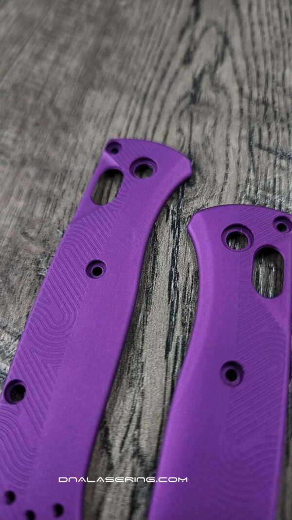 Loop Scales - Aluminum - Benchmade MINI Bugout 533 - Nebula Purple - EDC - Flytanium Gear