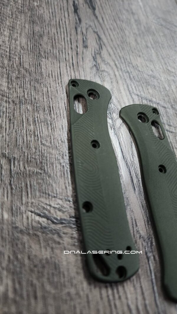 Loop Scales - Aluminum - Benchmade MINI Bugout 533 - Olive Drab Green - EDC - Flytanium Gear
