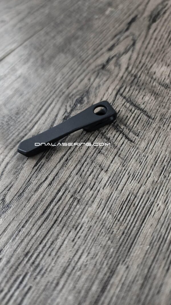 il_fullxfull.8341946645_rysj.jpg Chris Reeve "CRF" Model 1 Flat Top Clip - Titanium LynchNW Deep Carry Pocket Knife Clip - Black Cerakote Finish - Made In USA