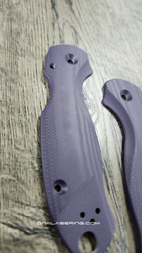 il_fullxfull.8341955945_7evw.jpg PM3 Lotus Scales - Deep Purple G-10 Spyderco Para 3 Scales - EDC - Flytanium Gear