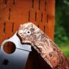 Kraken VS Pirate Ship - Spyderco PM3 - Fiber Laser Engraved Copper Knife Scales - Para 3 Flytanium Gear - Knife & Hardware Optional