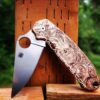 Kraken VS Pirate Ship - Spyderco PM3 - Fiber Laser Engraved Copper Knife Scales - Para 3 Flytanium Gear - Knife & Hardware Optional