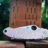 il_fullxfull.4094106859_f230.jpg Dual Ping Pattern - Spyderco PM3 - NEW Relief Engraving Style - Laser Engraved - Copper Knife Scales - EDC Gear *Knife Install Optional*