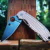 il_fullxfull.4094106939_rkkd.jpg Dual Ping Pattern - Spyderco PM3 - NEW Relief Engraving Style - Laser Engraved - Copper Knife Scales - EDC Gear *Knife Install Optional*
