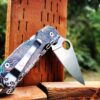 il_fullxfull.4236967509_3nmg.jpg Topographic Lines 2.0 Patina - Spyderco PM3 - Fiber Laser Engraved Copper Knife Scale - Paramilitary 3 Flytanium - Knife & Hardware Optional