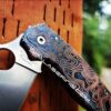 il_fullxfull.4236967569_cidv.jpg Topographic Lines 2.0 Patina - Spyderco PM3 - Fiber Laser Engraved Copper Knife Scale - Paramilitary 3 Flytanium - Knife & Hardware Optional