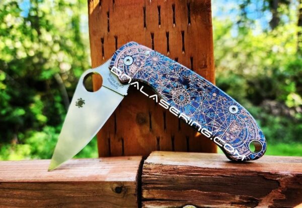 il_fullxfull.4968500100_33vz.jpg Goonies Map - Shipwreck Patina - Spyderco PM3 - Laser Engraved Copper Knife Scale - Paramilitary 3 Flytanium - Knife & Hardware Optional