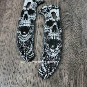 il_fullxfull.8352540134_yu3s.jpg Spyderco Manix 2 Lightweight (LW) - AWT Aggressive Agent Series Aluminum Scales – Death Portal Custom Laser Engraving