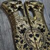 il_fullxfull.8400466135_7hav.jpg Benchmade MINI Bugout 533 Brass Scales | Aztec Skull Custom Laser Engraved | Flytanium EDC Gear