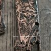 il_fullxfull.8431059327_2pyc.jpg Viking - Odin - Norse God - Relief Engraved & Aged - Benchmade Bugout Copper - Laser Engraved Copper Knife Scales - EDC Gear
